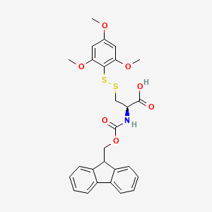 Chemical structure of Fmoc-L-Cys(Stmp)-OH