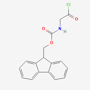 Chemical structure of Fmoc-Gly-Cl