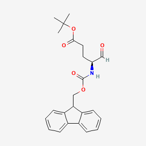 Chemical structure of Fmoc-Glu(OtBu)-H