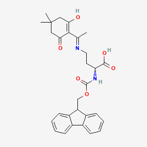 Chemical structure of Fmoc-D-Dab(Dde)-OH