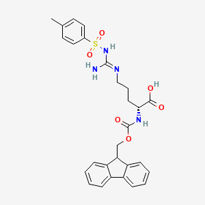 Chemical structure of Fmoc-D-Arg(Tos)-OH