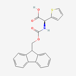 Chemical structure of Fmoc-D-(2-thienyl)glycine