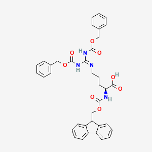 Chemical structure of Fmoc-Arg(Z)2-OH