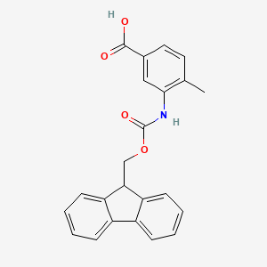 Chemical structure of Fmoc-3-amino-4-methylbenzoic Acid