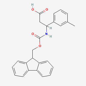 Chemical structure of Fmoc-3-amino-3-(3-methylphenyl)-propionicacid
