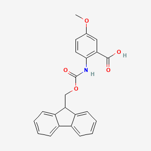 Chemical structure of Fmoc-2-amino-5-methoxybenzoic acid