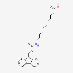 Chemical structure of Fmoc-11-Aun-OH