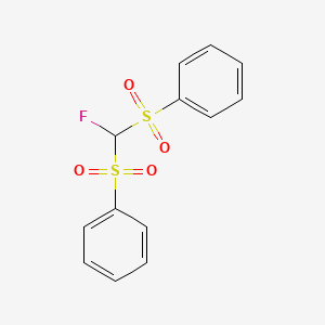 Chemical structure of Fluorobis(phenylsulfonyl)methane