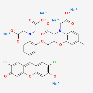 Chemical structure of Fluo-3, pentasodium salt