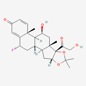 Chemical structure of Flunisolide hemihydrate