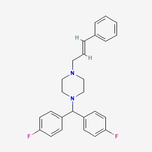 Chemical structure of Flunarizine