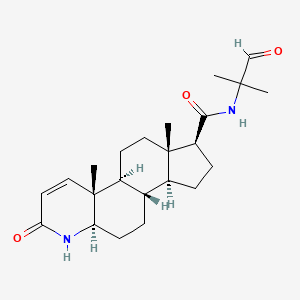 Chemical structure of Finasteride Carboxaldehyde
