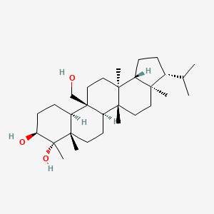 Chemical structure of Filicane-3β,4α,25-triol