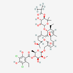 Chemical structure of Fidaxomicin-d7