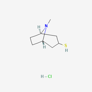 Chemical structure of exo-Tropine-3-thiol Hydrochloride