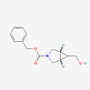 Chemical structure of exo-Benzyl 6-(hydroxymethyl)-3-azabicyclo[3.1.0]hexane-3-carboxylate