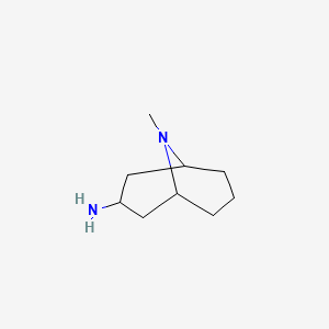 Chemical structure of exo-3-Amino-9-methyl-9-azabicyclo[3,3,1]nonane