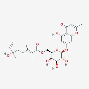 Chemical structure of Eucamalduside A