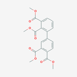 Chemical structure of etramethyl [1,1'-biphenyl]-2,3,3',4'-tetracarboxylate