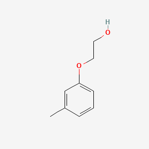 Chemical structure of Ethanol, 2-(3-methylphenoxy)-
