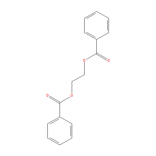 Chemical structure of Ethylene dibenzoate
