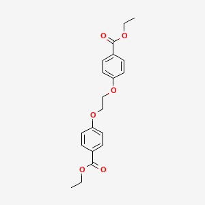Chemical structure of Diethyl 4,4'-(ethane-1,2-diylbis(oxy))dibenzoate