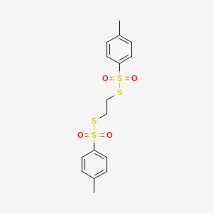 Chemical structure of Ethylene Di(thiotosylate) [Protecting Reagent for Active Methylene]