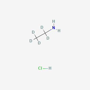 Chemical structure of ethyl-D5-amine hydrochloride