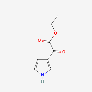 Chemical structure of Ethyl2-oxo-2-(1h-pyrrol-3-yl)acetate