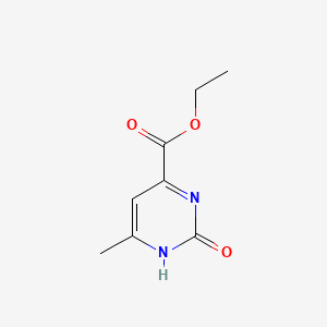 Chemical structure of Ethyl2-hydroxy-6-methylpyrimidine-4-carboxylate