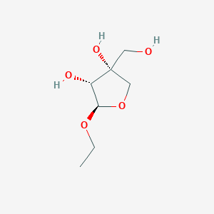Chemical structure of Ethyl β-D-apiofuranoside