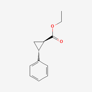 Chemical structure of Ethyl trans-2-phenylcyclopropanecarboxylate