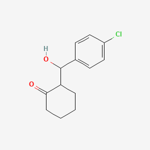Chemical structure of ethyl trans-2-(3-chloro-4-methylphenyl)cyclopropane-1-carboxylate
