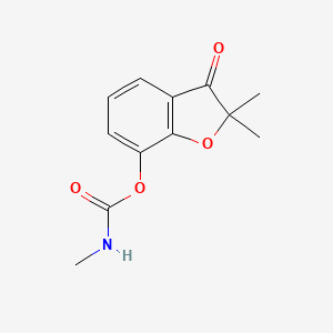 Chemical structure of ethyl trans-2-(2-nitrophenyl)cyclopropane-1-carboxylate