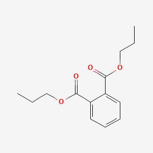 Chemical structure of ethyl trans-2-(2,4-dimethoxyphenyl)cyclopropane-1-carboxylate
