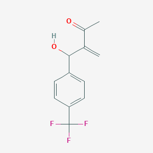 Chemical structure of ethyl trans-2-(2,4,5-trifluorophenyl)cyclopropane-1-carboxylate