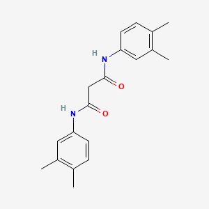 Chemical structure of ethyl trans-1-benzyl-4-(pyridin-3-yl)pyrrolidine-3-carboxylate