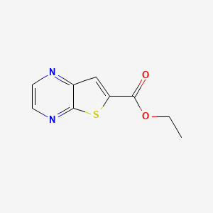 Chemical structure of Ethyl thieno[2,3-b]pyrazine-6-carboxylate