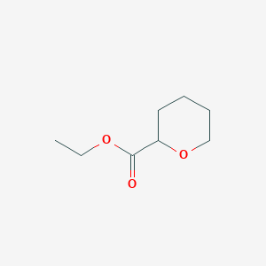 Chemical structure of Ethyl tetrahydro-2H-pyran-2-carboxylate