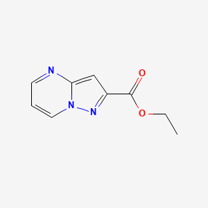 Chemical structure of Ethyl pyrazolo[1,5-a]pyrimidine-2-carboxylate