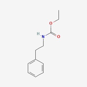 Chemical structure of Ethyl phenethylcarbamate