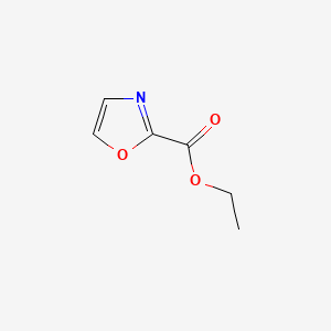 Chemical structure of Ethyl oxazole-2-carboxylate
