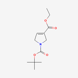 Chemical structure of Ethyl N-Boc-2,5-dihydropyrrole-3-carboxylate