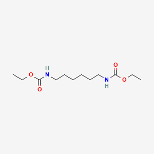 Chemical structure of ethyl N-[6-(ethoxycarbonylamino)hexyl]carbamate