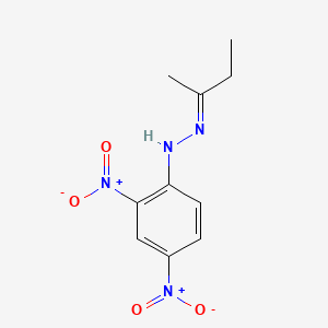 Chemical structure of 2-Butanone 2,4-Dinitrophenylhydrazone