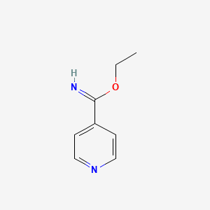 Chemical structure of Ethyl isonicotinimidate