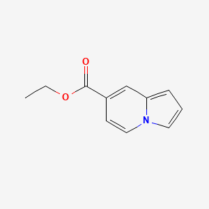 Chemical structure of Ethyl 7-indolizinecarboxylate