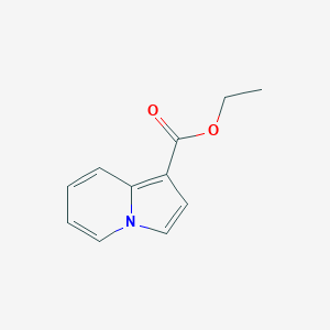 Chemical structure of Ethyl indolizine-1-carboxylate