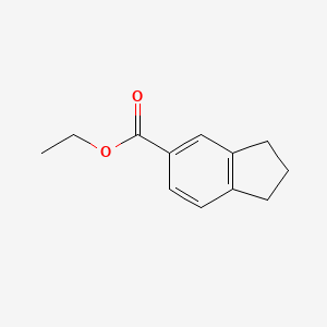 Chemical structure of Ethyl Indane-5-carboxylate