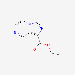 Chemical structure of Ethyl imidazo[1,5-a]pyrazine-1-carboxylate